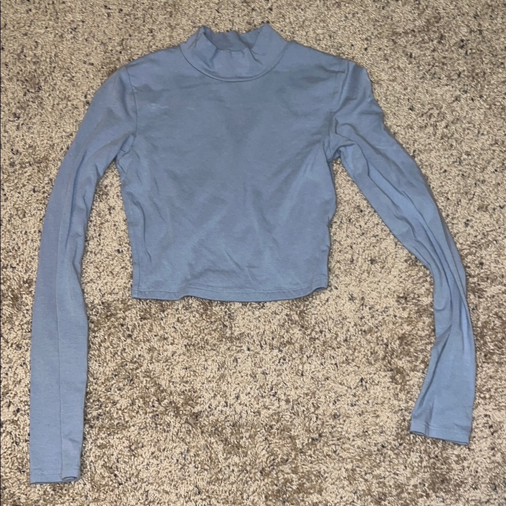 Light Blue Women's Long Sleeve Top